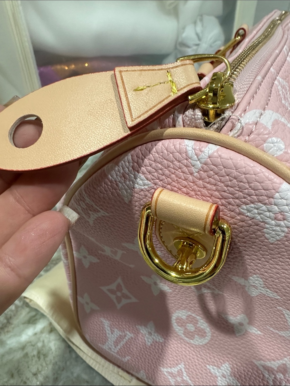 UNBRANDED Baby Pink Monogram size 30 Handbag. It’s beautiful - Picture 15 of 15